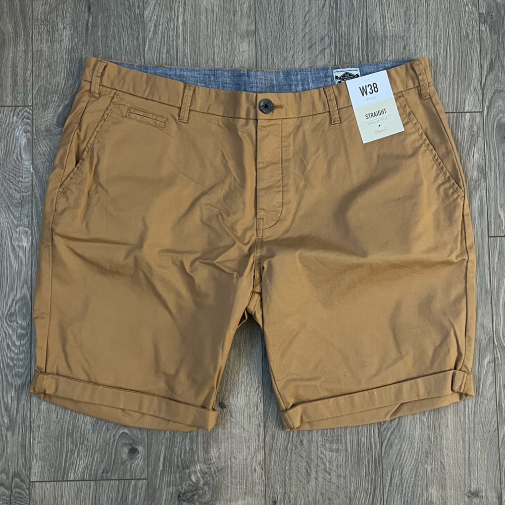 PRIMARK Denim Co. Men’s Cuffed Shorts Khaki